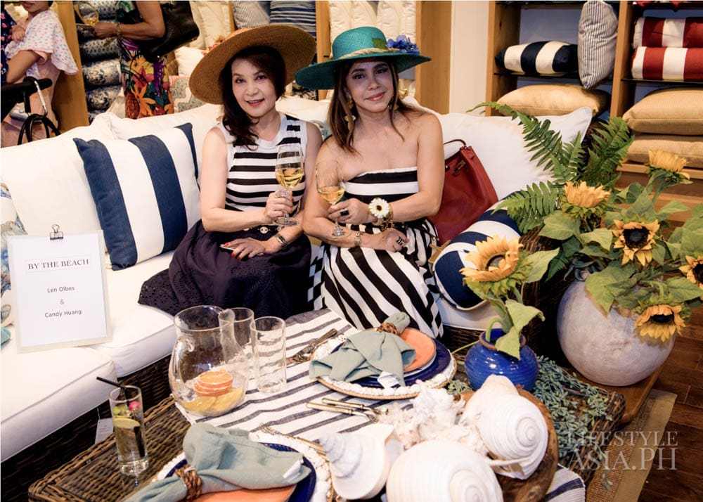 Candy Huang and Len Olbes for by the beach table setting