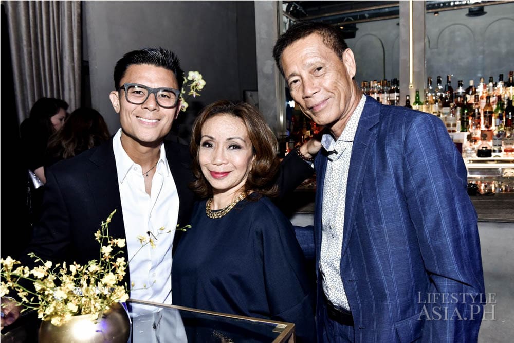 Rustan’s Donnie Tantoco, with Maritess Tantoco-Enriquez and Renato Enriquez