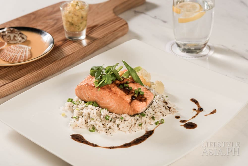 A crowd favorite, the grilled salmon tender and flavorful