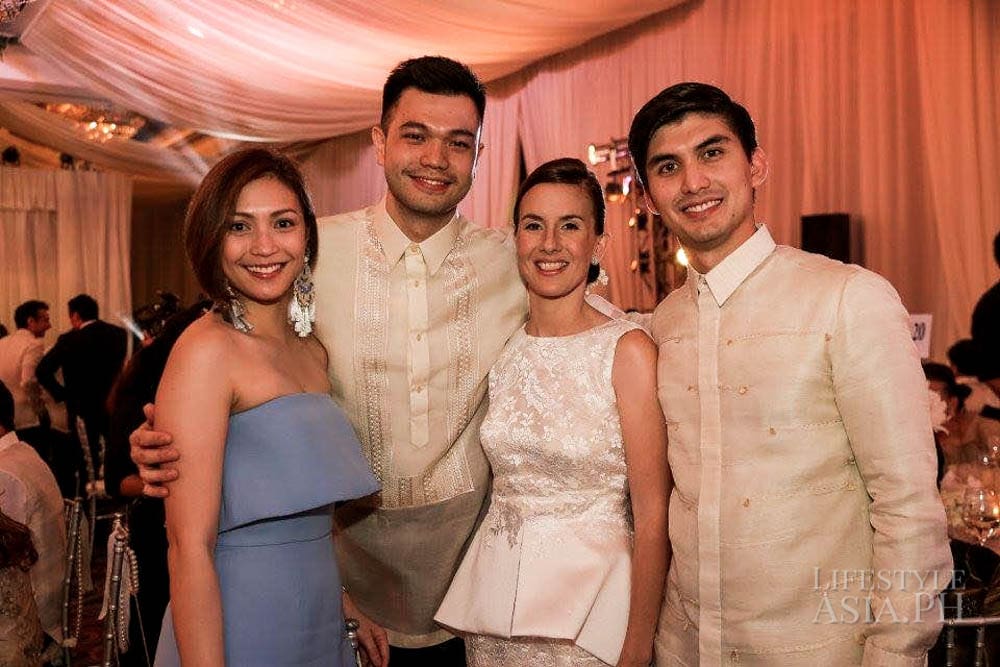 Andrea and Martin Quimson, Sofia and Carlos Alvarez