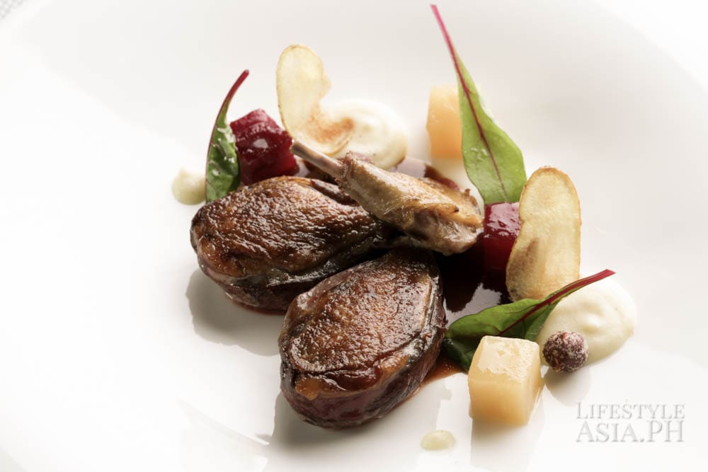 Fresh Vendee Squab, Beetroot, Rattle Potato, Hazelnut