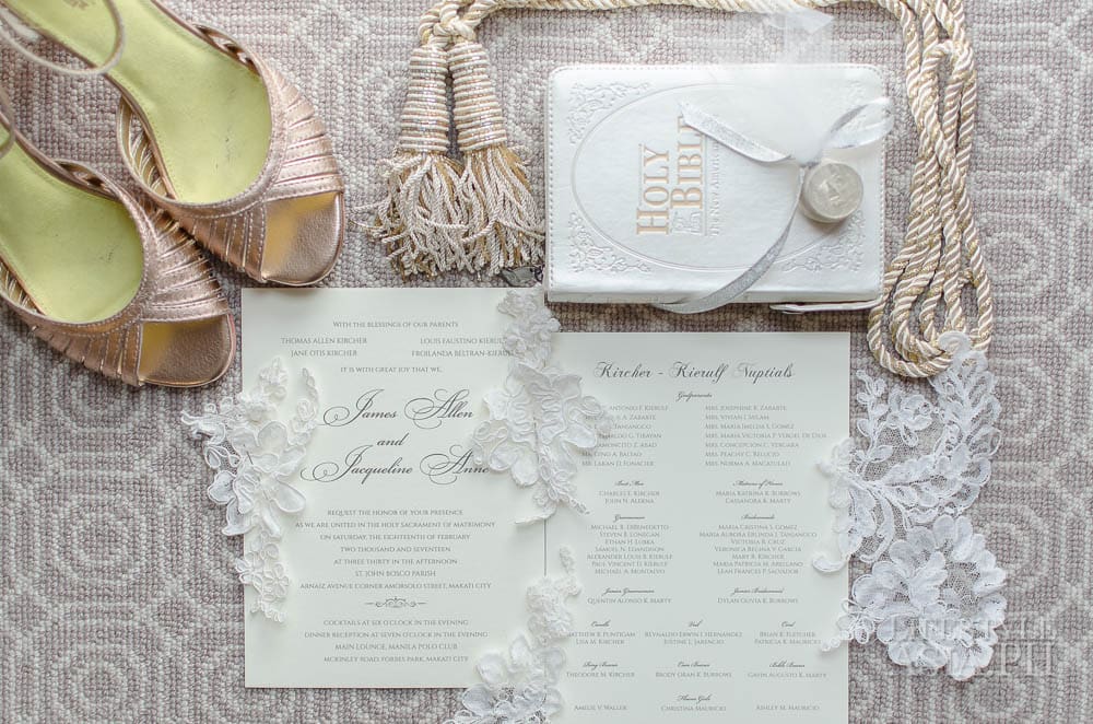 Accoutrements for the wedding ceremony