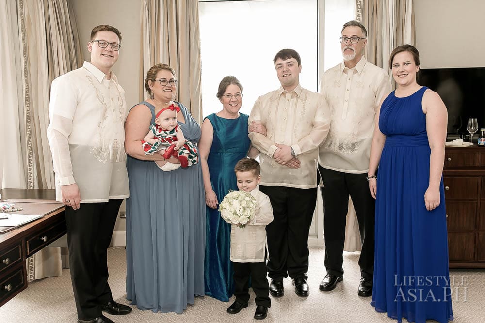 Charles, Lisa, Annie, Jane and Teddy Kircher, the groom, Thomas and Mary Kircher