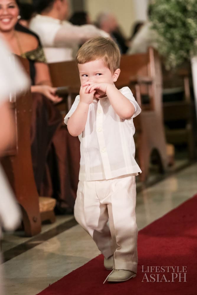 Ring bearer Juan Delgado