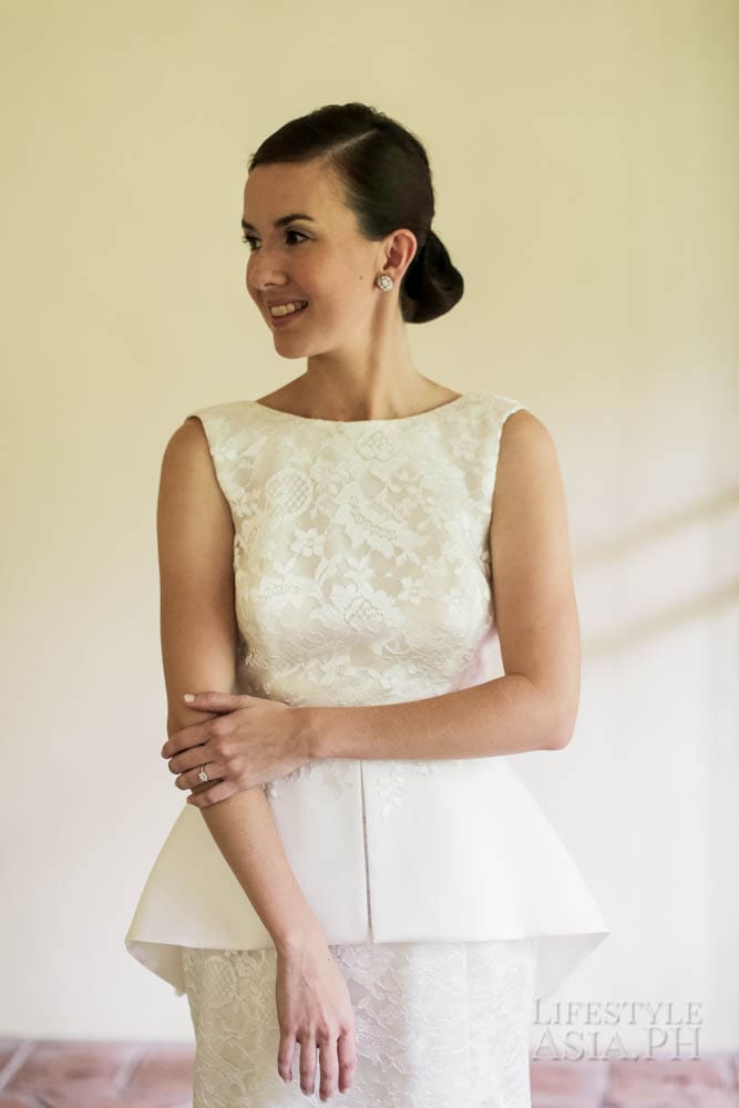 The bride in her Ito Curata gown