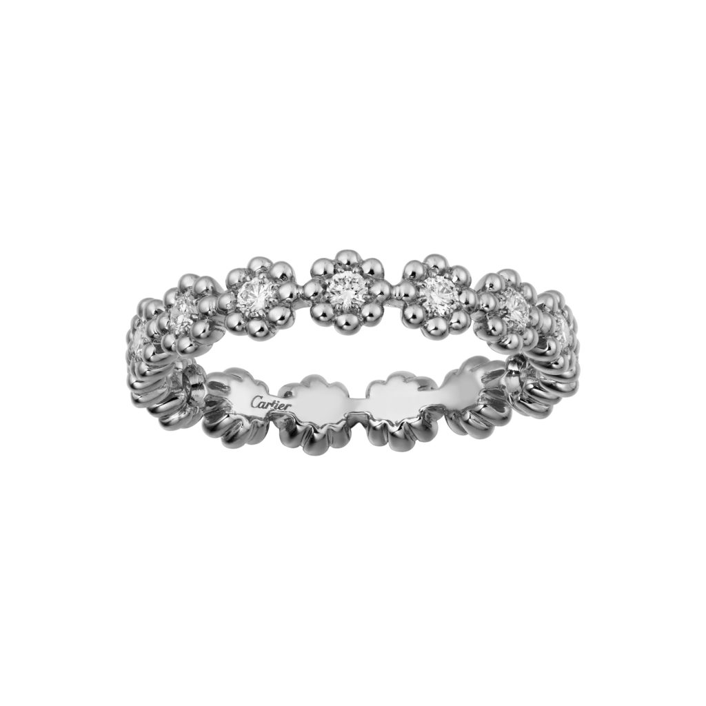 Cactus de Cartier ring - White gold, diamonds