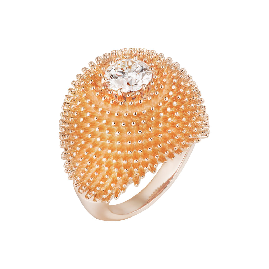 Cactus de Cartier ring - Pink gold, diamonds