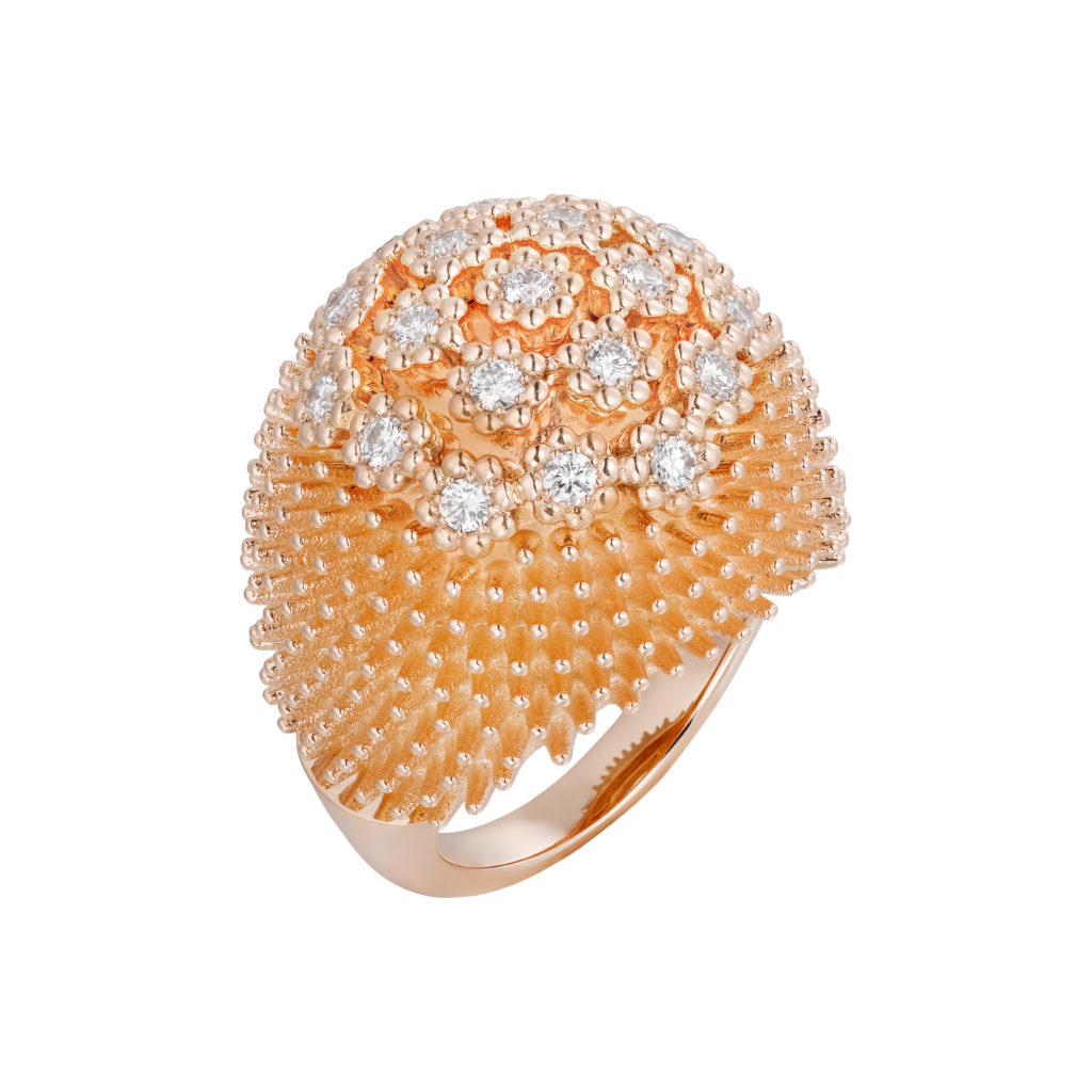 Cactus de Cartier ring - Pink gold, diamonds