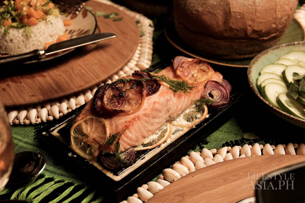 Salmon as the main dish