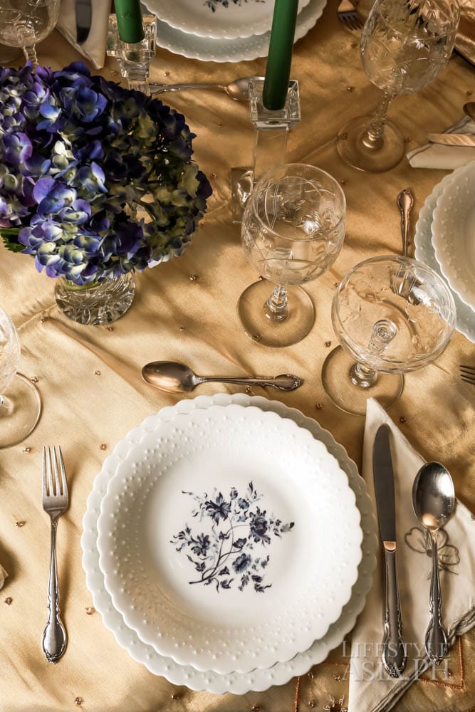 Mia's Limoges chine bone was a gift given to her by her father, hand carried from Paris