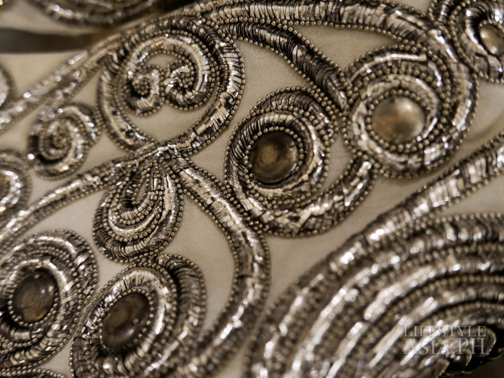 Maskit's intricate embellishments are all done by hand