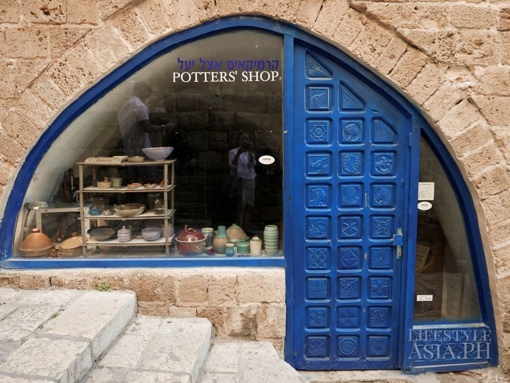 Artisan potter shop in artist section of Jaffa