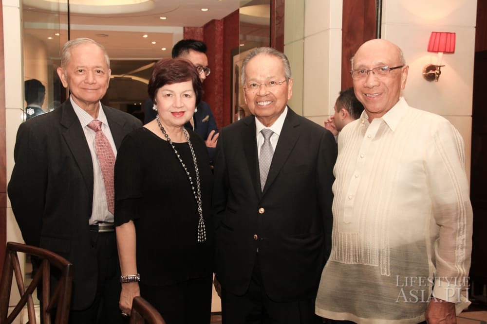 Edilberto De Jesus; Mary Lou Hilado; Chief Justice Artemio Panganiban and Juan Santos