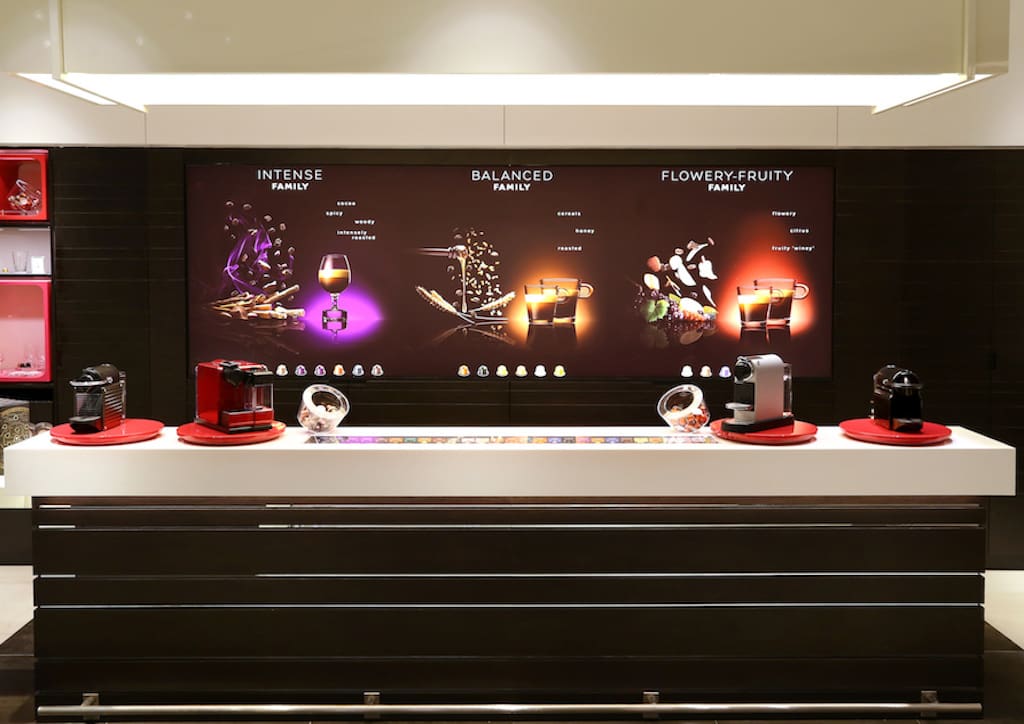Nespresso Boutique Tasting Bar to taste variants of the brand’s offerings.