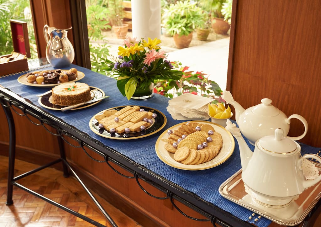 After tea was prepared at the sunroom overlooking Manila Bay