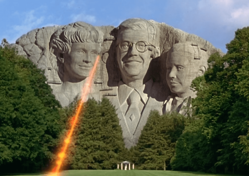 Mount Richmore is the Rich family's take on the iconic USA monument Mount Richmore