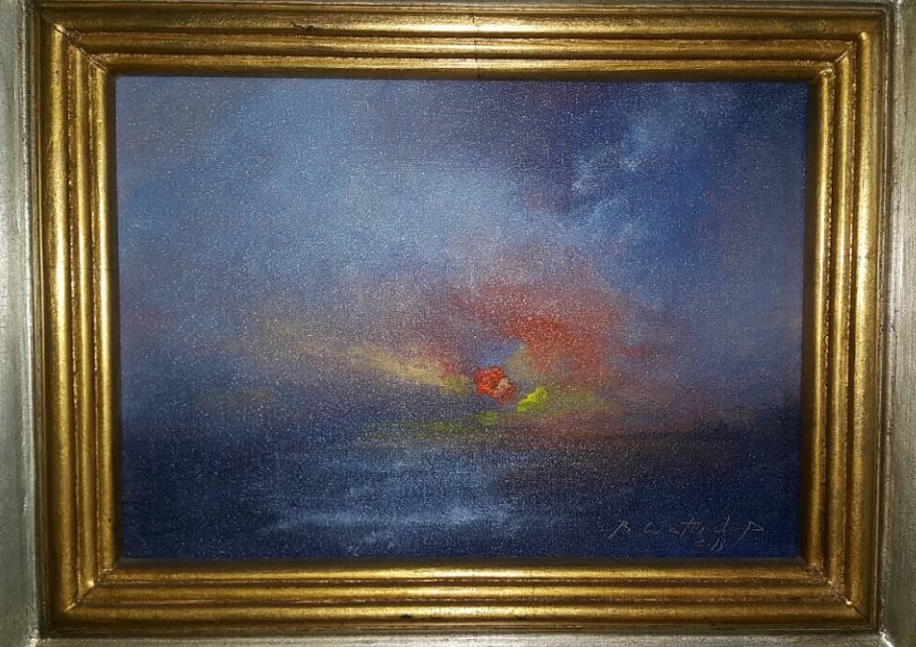 A painting from the Atmosferografias Series