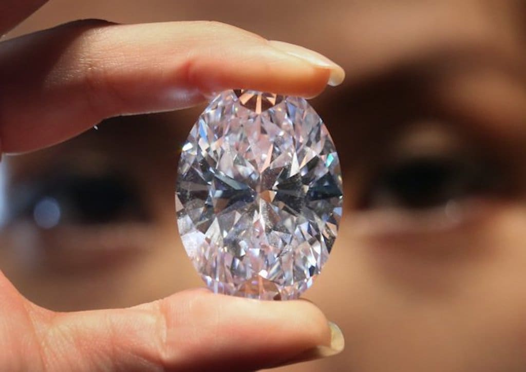 This flawless white diamond is expected to sell at $33 million; IMAGE: Yahoo News