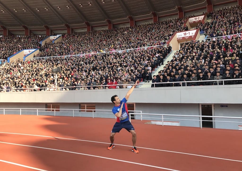 Alex ran a marathon at North Korea