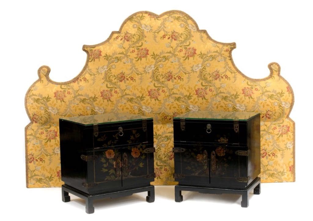 Coco Chanel Suite headboard and bedside tables