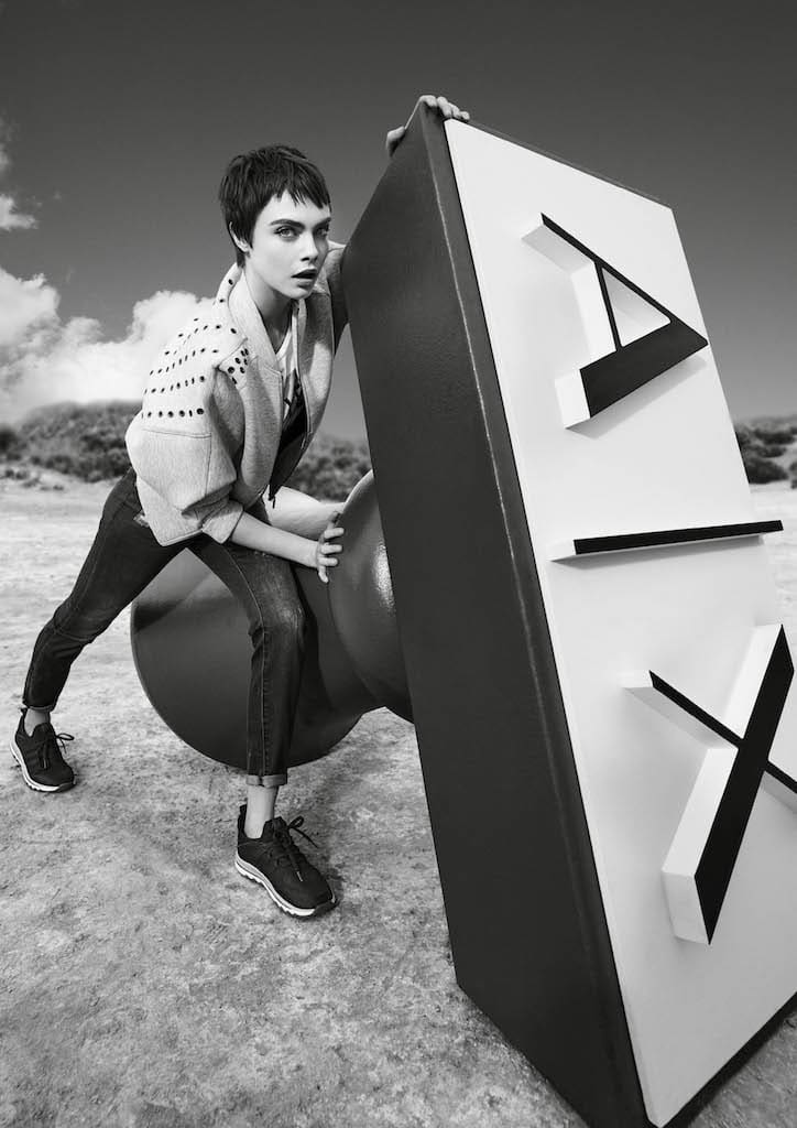 Cara Delevingne in AX Spring-Summer 2018 