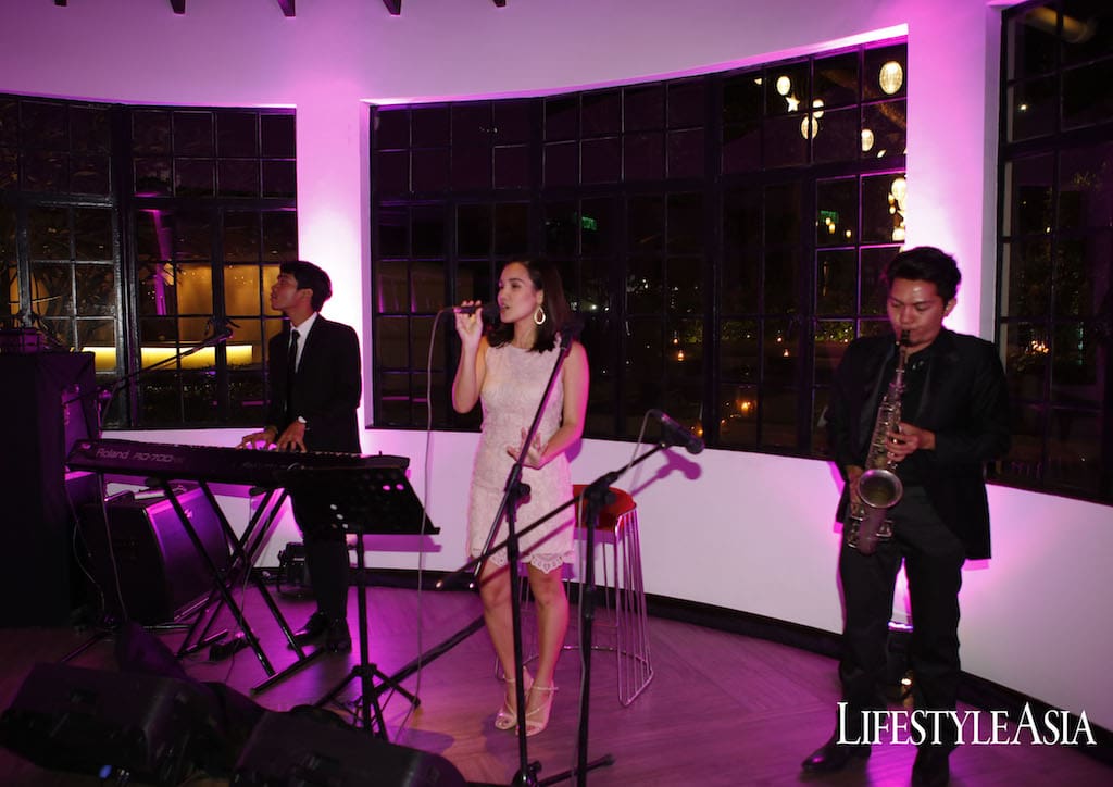Cara Manlapus performs during dinner 