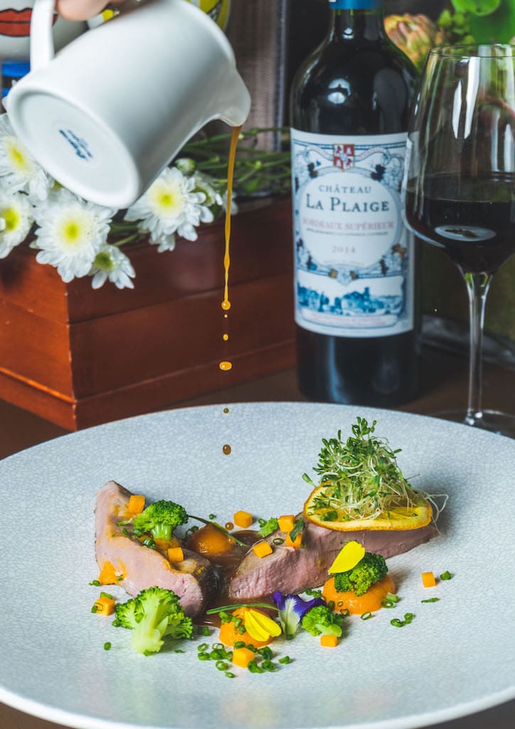 Duck Breast Sous Vide with Orange Au Jus