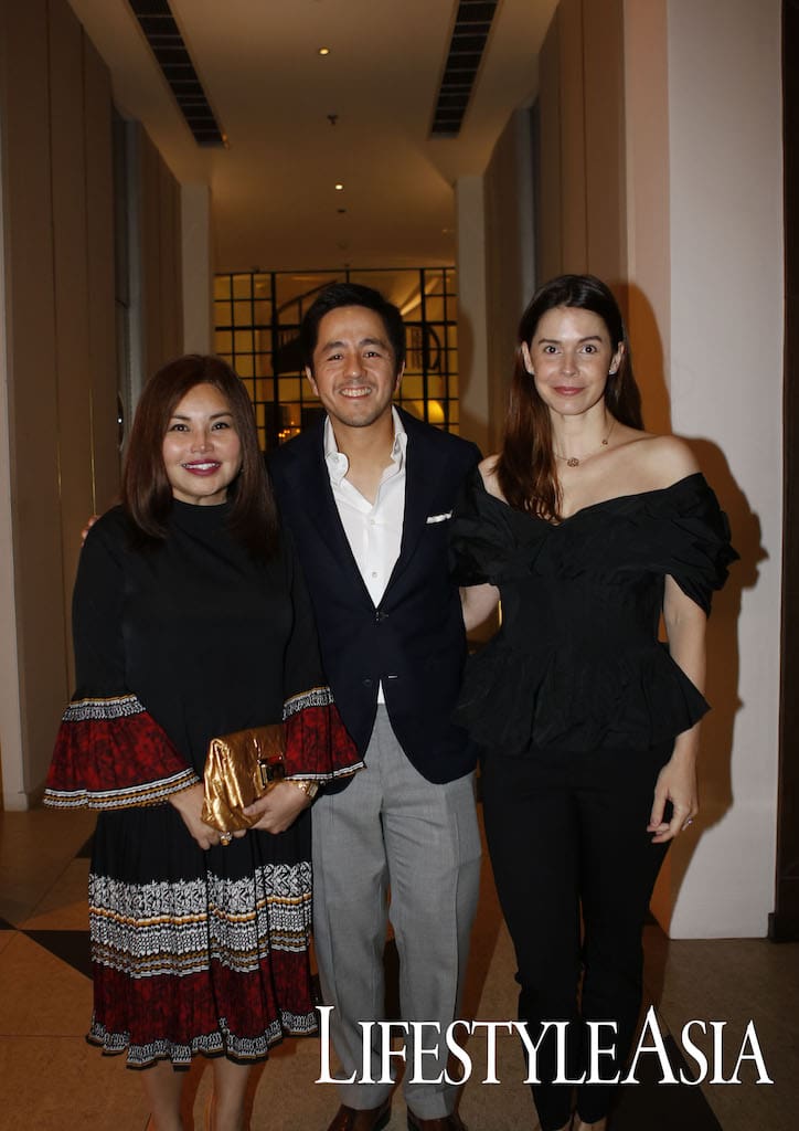 One Mega Group CEO Sari Yap, Aston Martin President Marc Tagle and Michelle Tagle