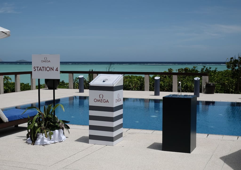 The transformation of the latest collection of Omega’s Seamaster Aqua Terra unfolded in different stations set-up on both land and sea