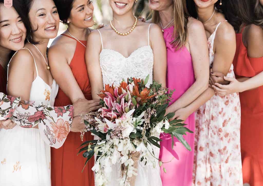 The bride in her Alon Livne wedding gown