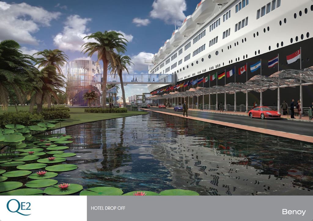 Hotel Drop Off (Photograph courtesy of QE2desgin.com)