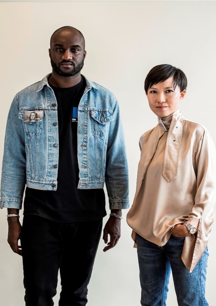 Off White™ Creative Director Virgil Abloh and Jimmy Choo Creative Director Sandra Choi