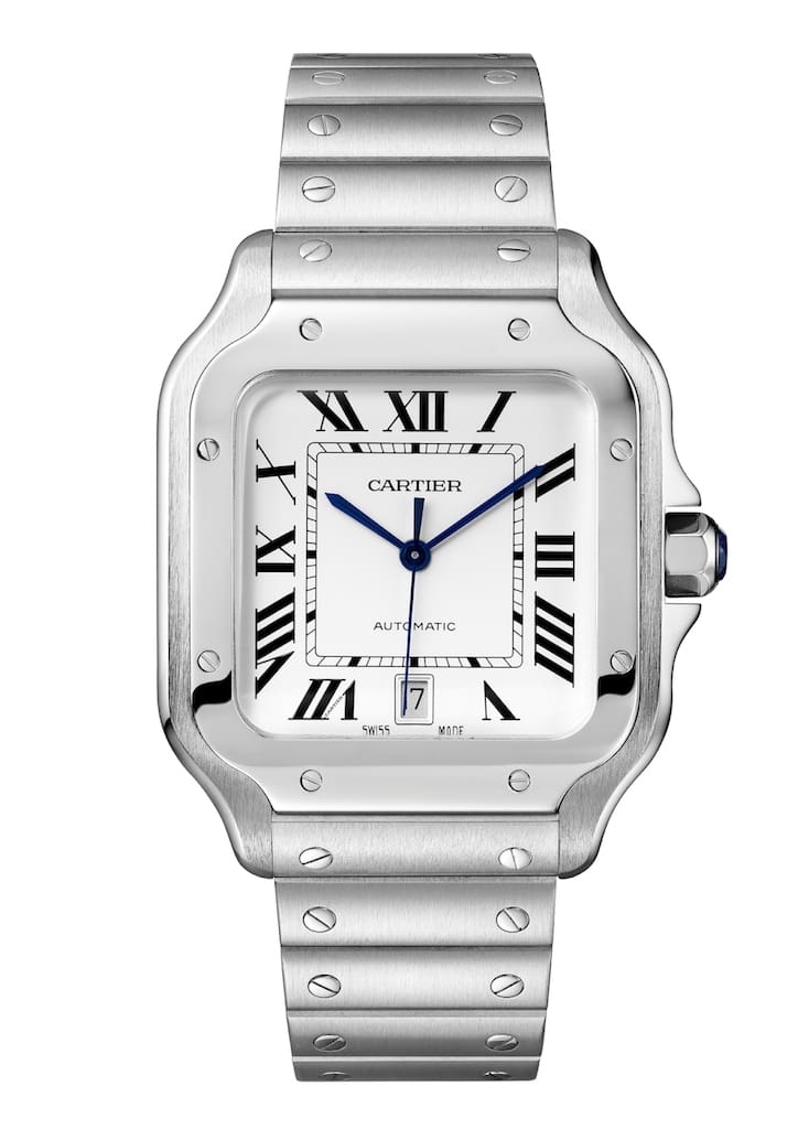 Santos de Cartier LM steel WSSA0009