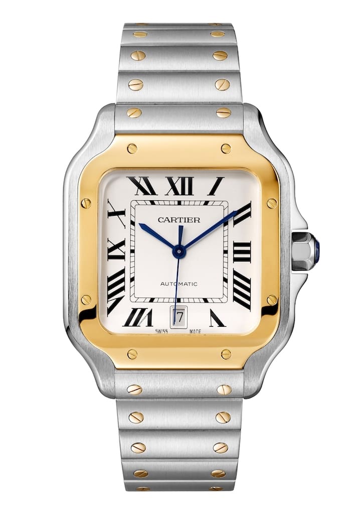 Santos de Cartier LM yellow gold & steel W2SA0006