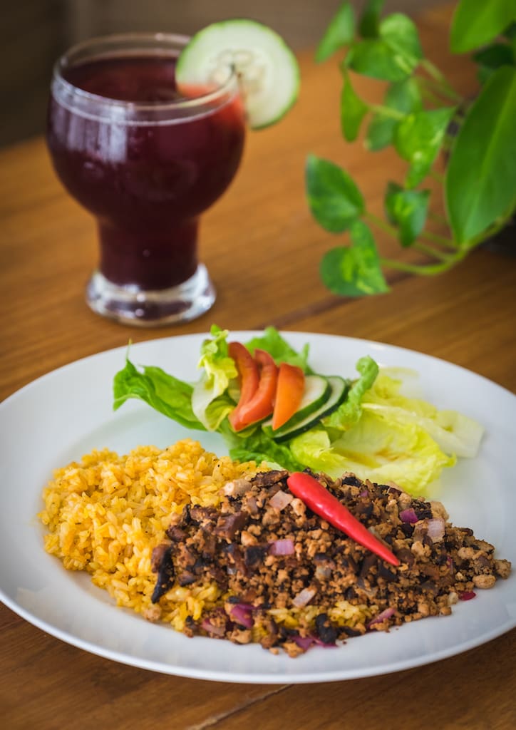 The Good Seed's gluten-free, Paleo-friendly, lacto-ovo and Keto-friendly sisig