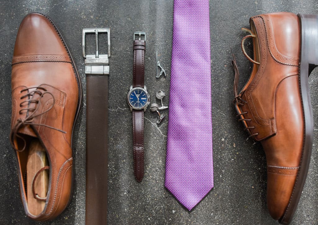 The groom's things for the big day