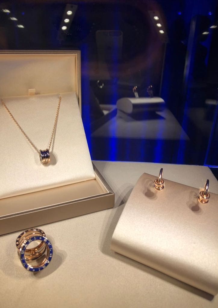 Stations showcased pieces from Bulgari's new Labyrinth collection