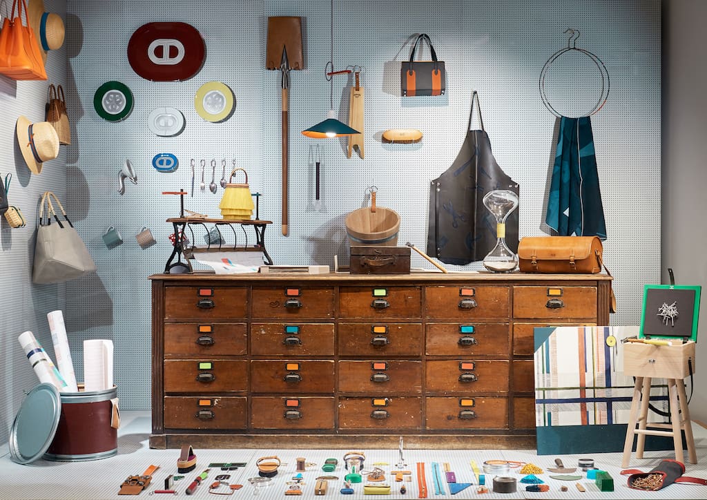 The new section of the store has been staged in collaboration with designers Stefania Di Petrillo and Godefroy de Virieu