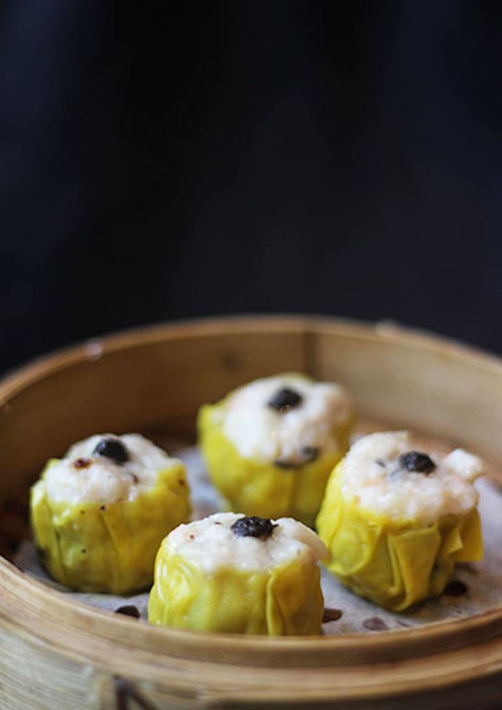 Steamed Pork Siomai with Truffle Sauce