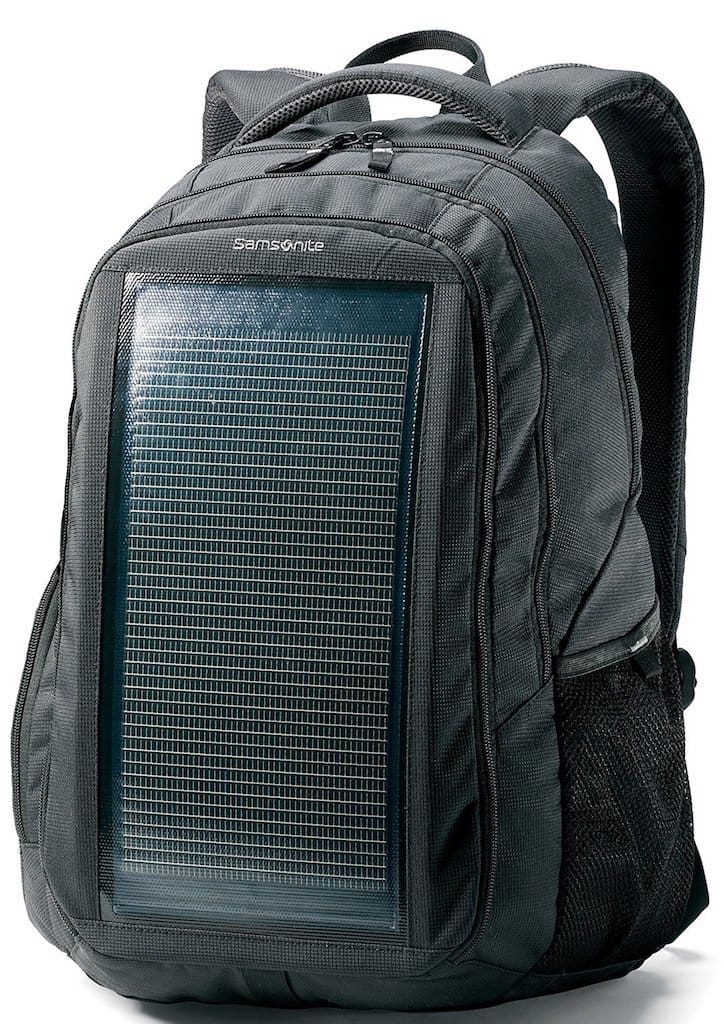 The Samsonite Solar Business Laptop Backpack is not limited to charging laptops: it can also be used for other handheld devices like mobile phones