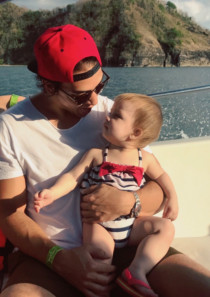 Steven with his daughter, Emilia