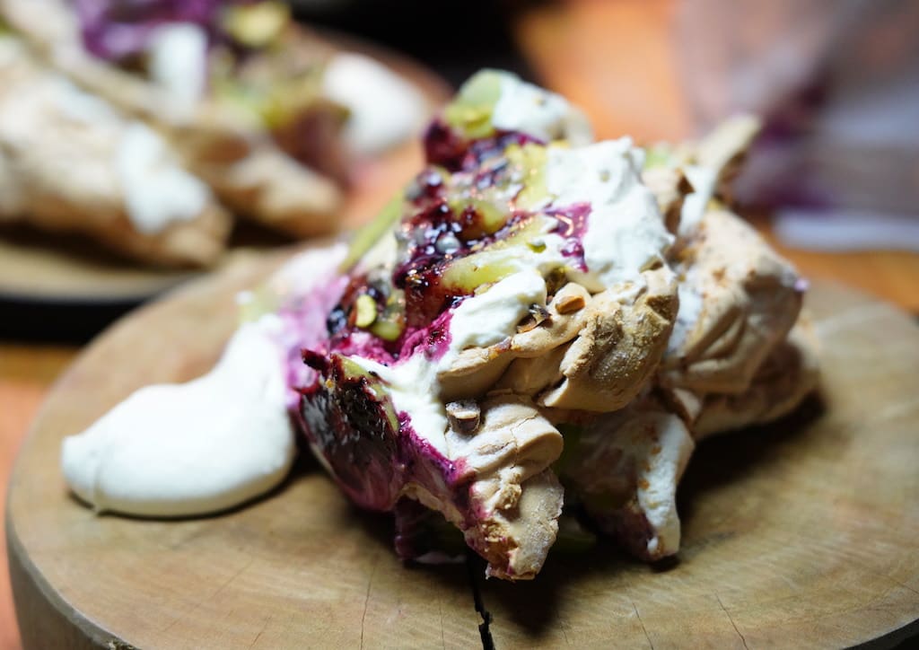 Pavlova was served for dessert