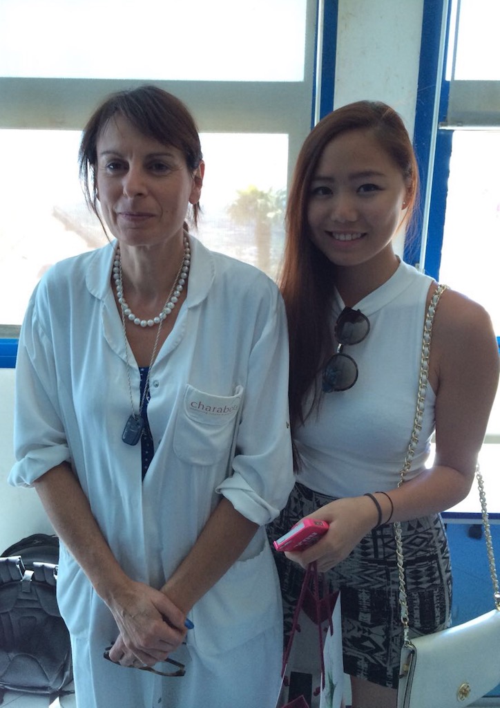 Sabrina with her mentor, senior perfumer Isabelle Cutri