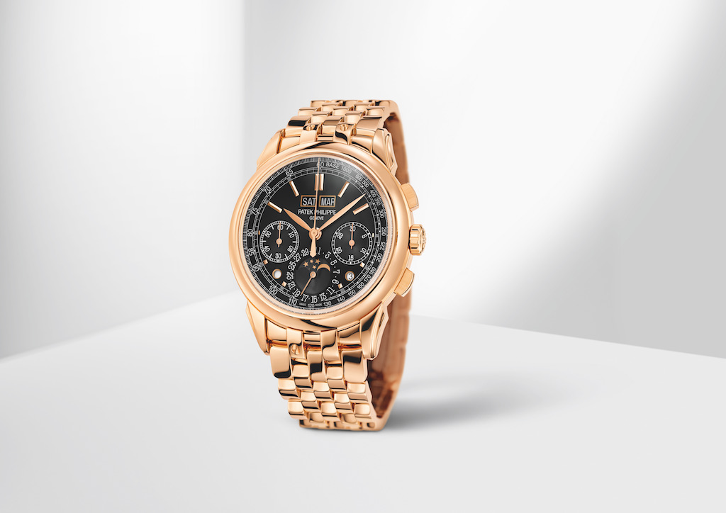 A recent perpetural calendar chronograph released by Patek Philippe this 2018 (5270:1R-001)