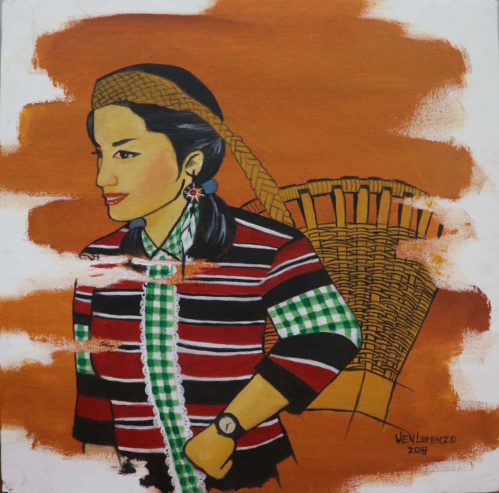 Jen Lorenzo, The Kikay, 2018, acrylic painting on canvas