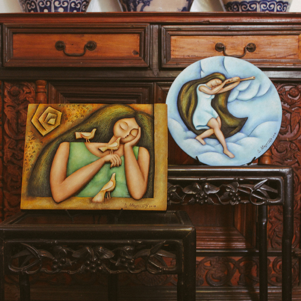 Bird Woman Flute Layer by Martinez Art Haus