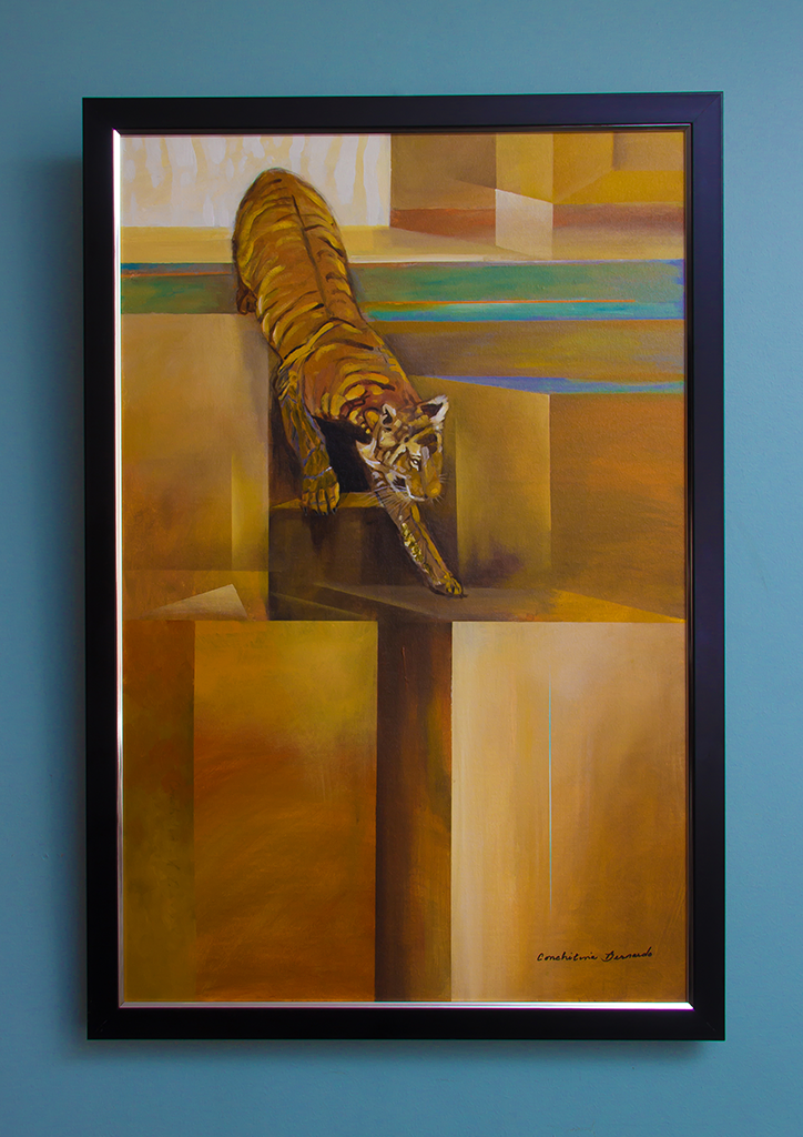 Conchita Sevilla-Bernardo painting (Photography by Yukie Sarto) 