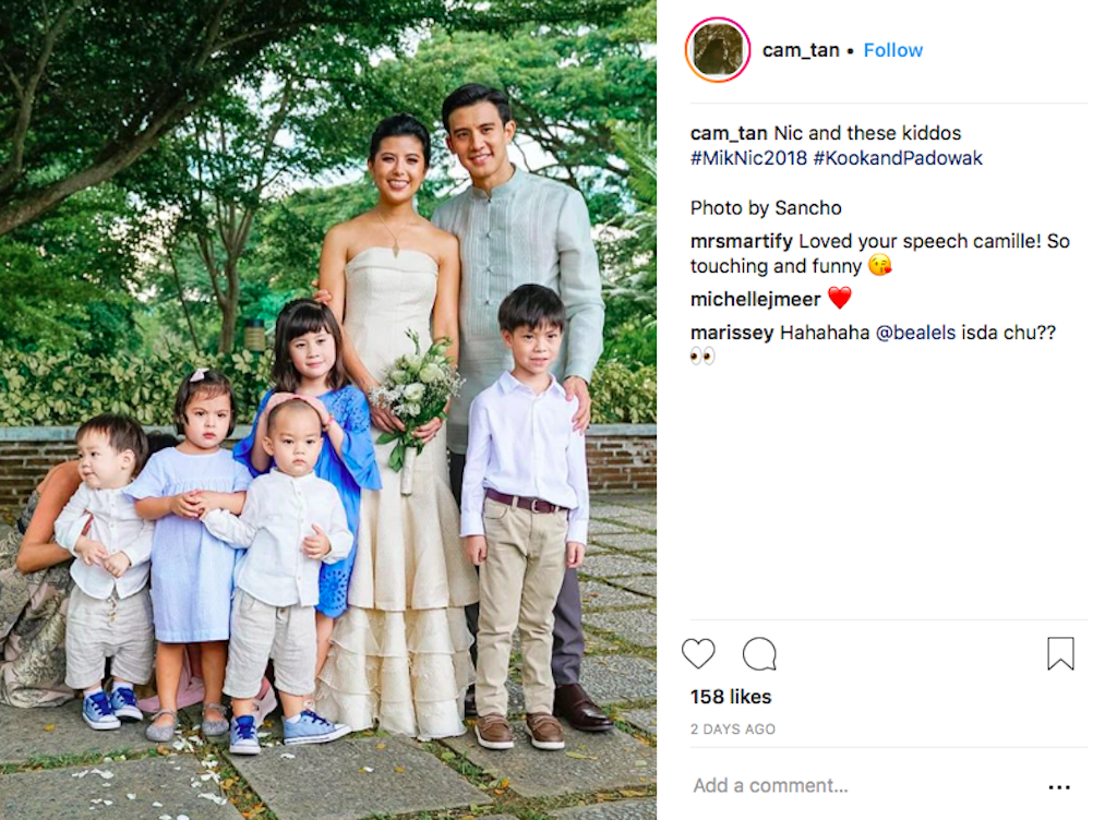 Wedding Day of Nicole Tantoco and Miko de los Reyes. Photograph courtesy of @cam_tan (Instagram)