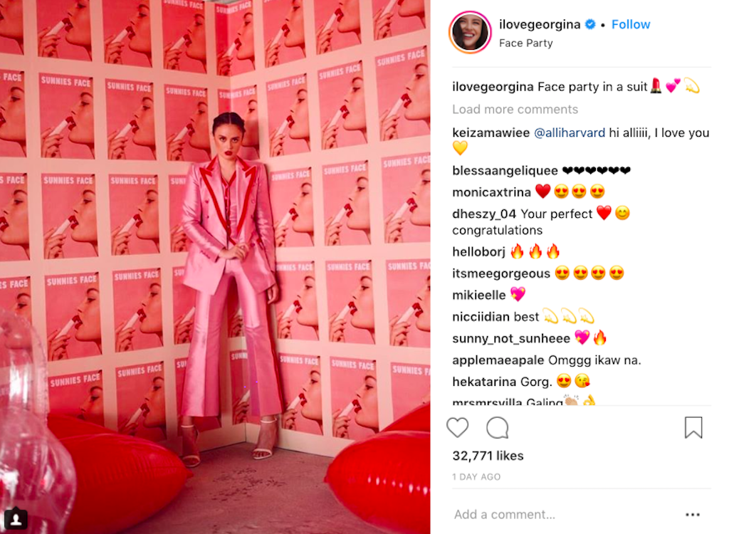 Photograph courtesy of @ilovegeorgina (Instagram)