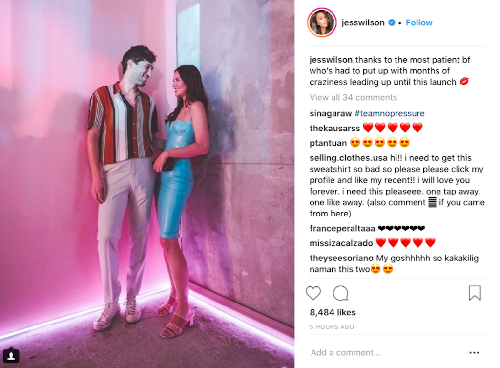 Photograph courtesy of @jesswilson (Instagram)